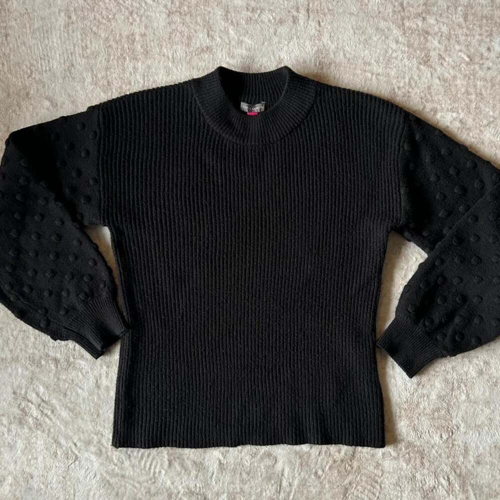Vince camuto bobble stitch sleeve sweater